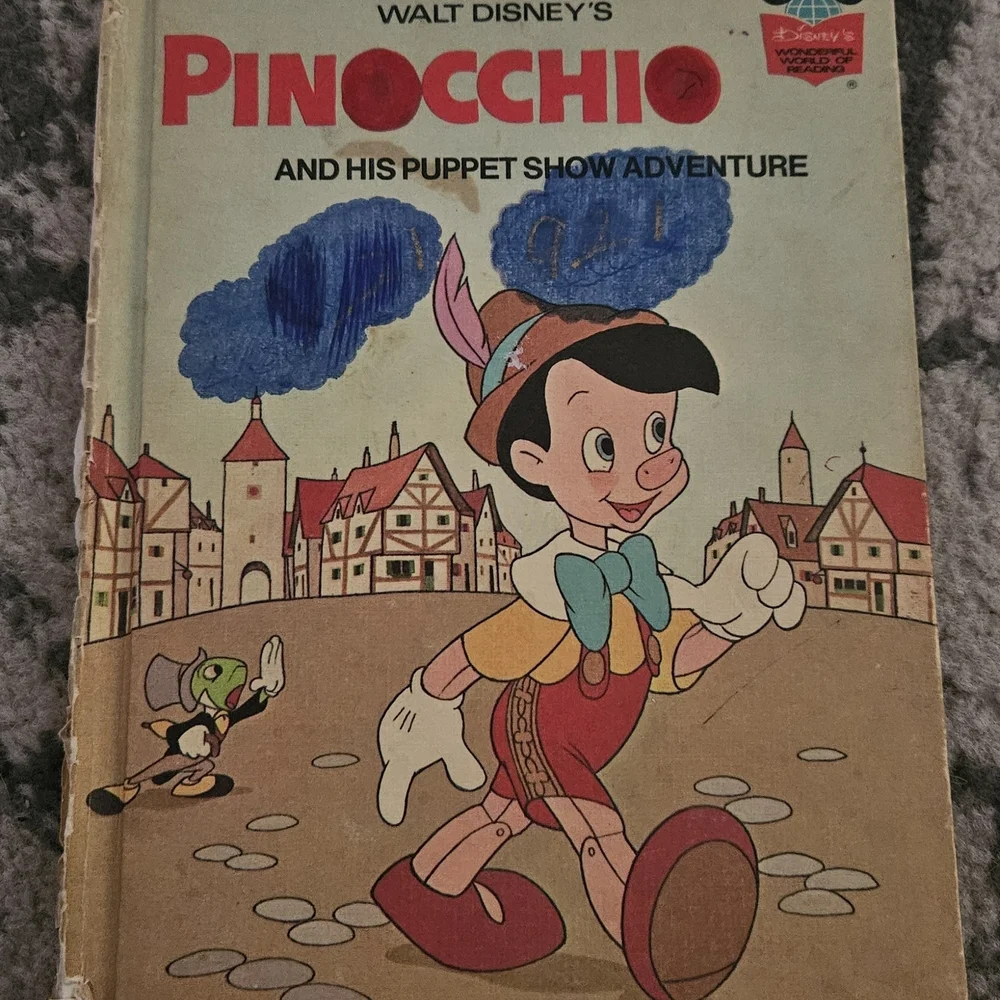Vintage 1960s Disney Pinocchio And‎ Donald Duck Books 3 Piece